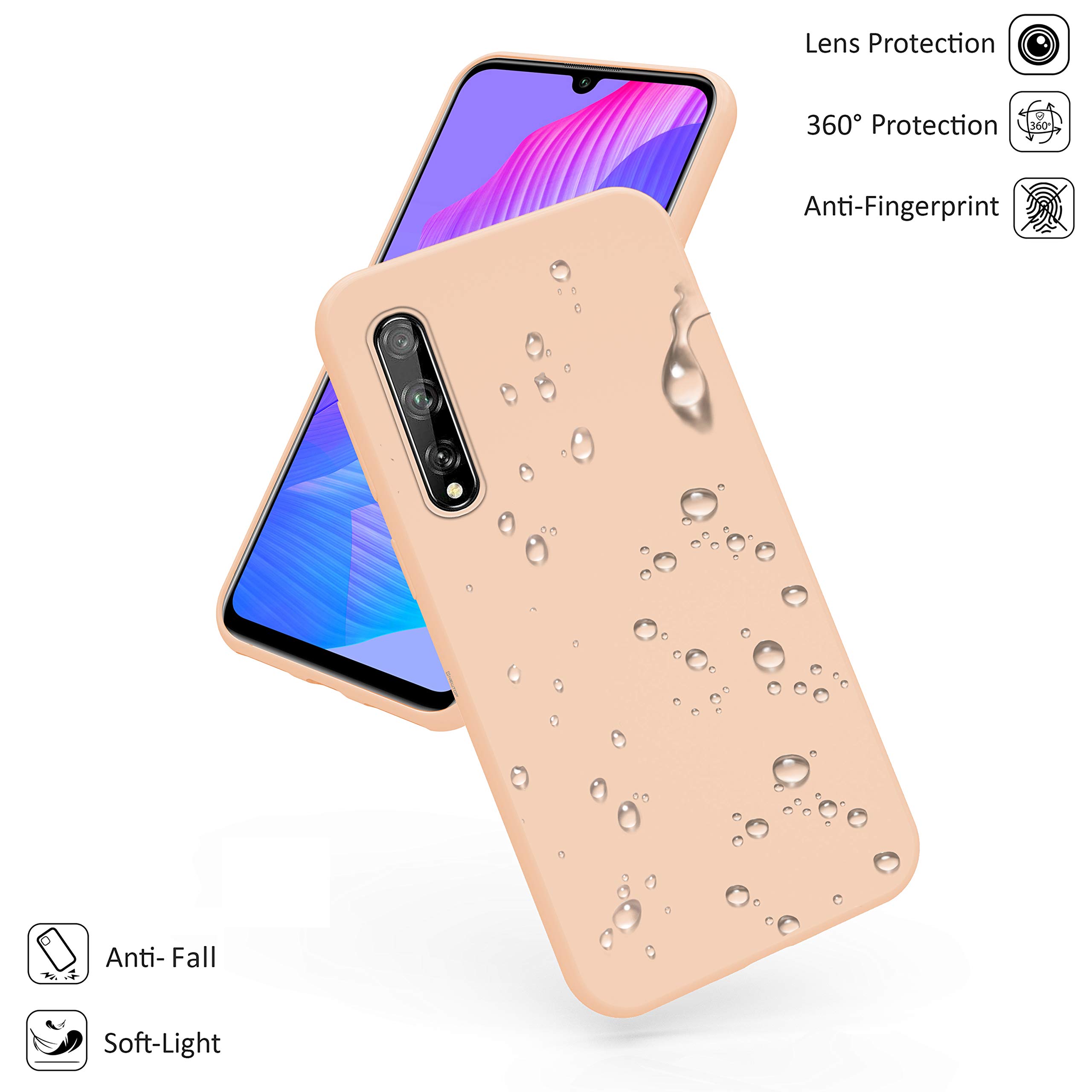 N NEWTOP Cover Per Huawei P Smart Z: Custodia In TPU Morbida, Sottile E Flessibile, Colore Bianco. Protezione Antiurto E Anti Graffio. - 3