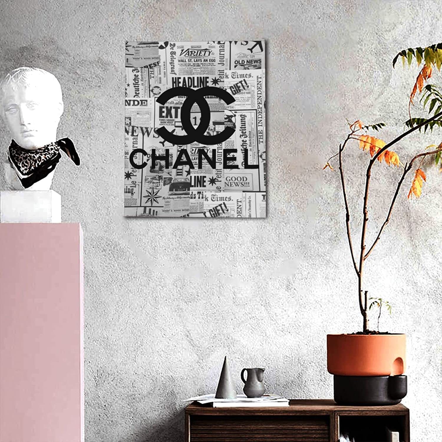 Amazon.co.jp: 仟象映画-シャネル 香水 アートパネル 映画 装飾画