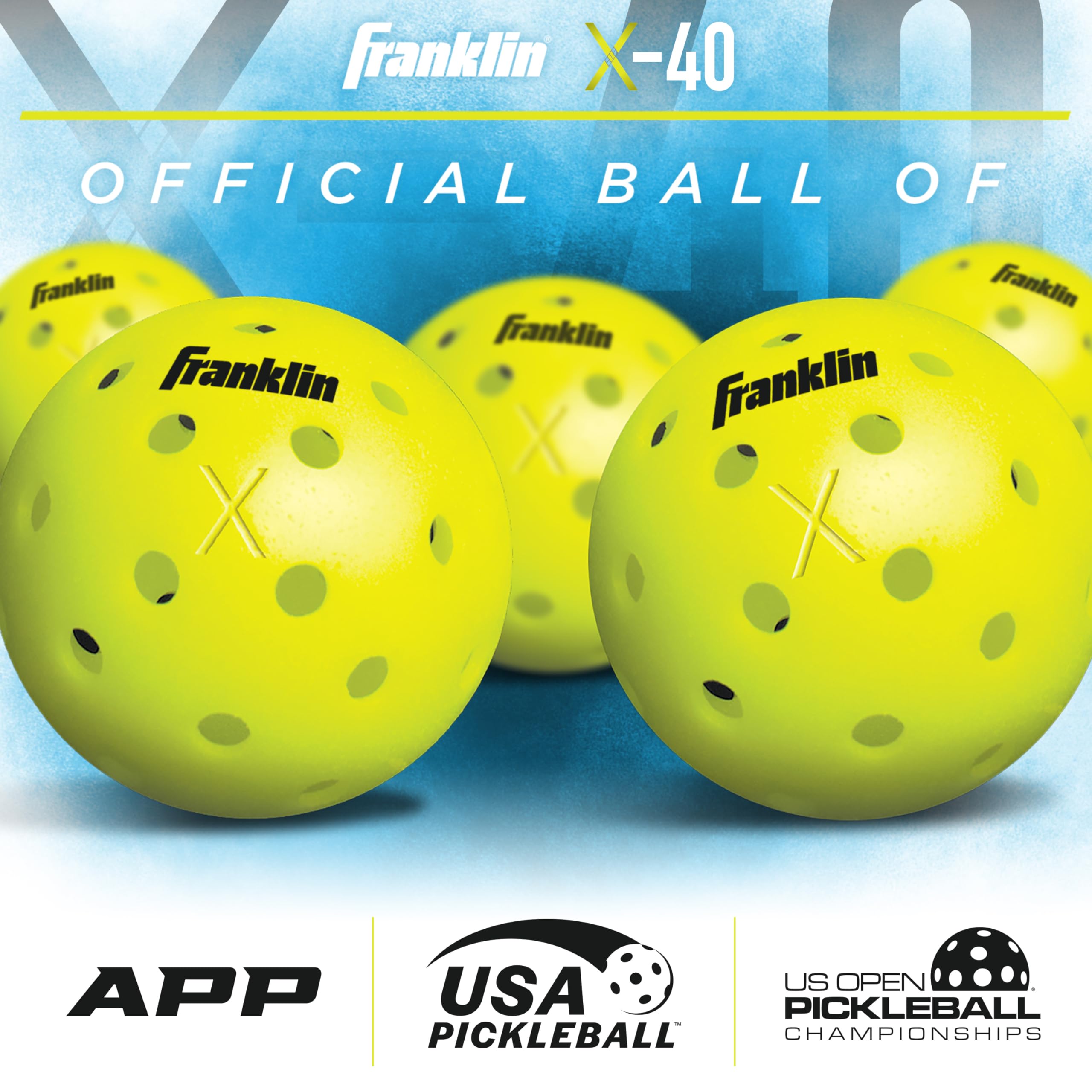 Franklin Sports Set di racchette da pickleball e palline da pickleball, in legno, attivatore, approvate USAPA