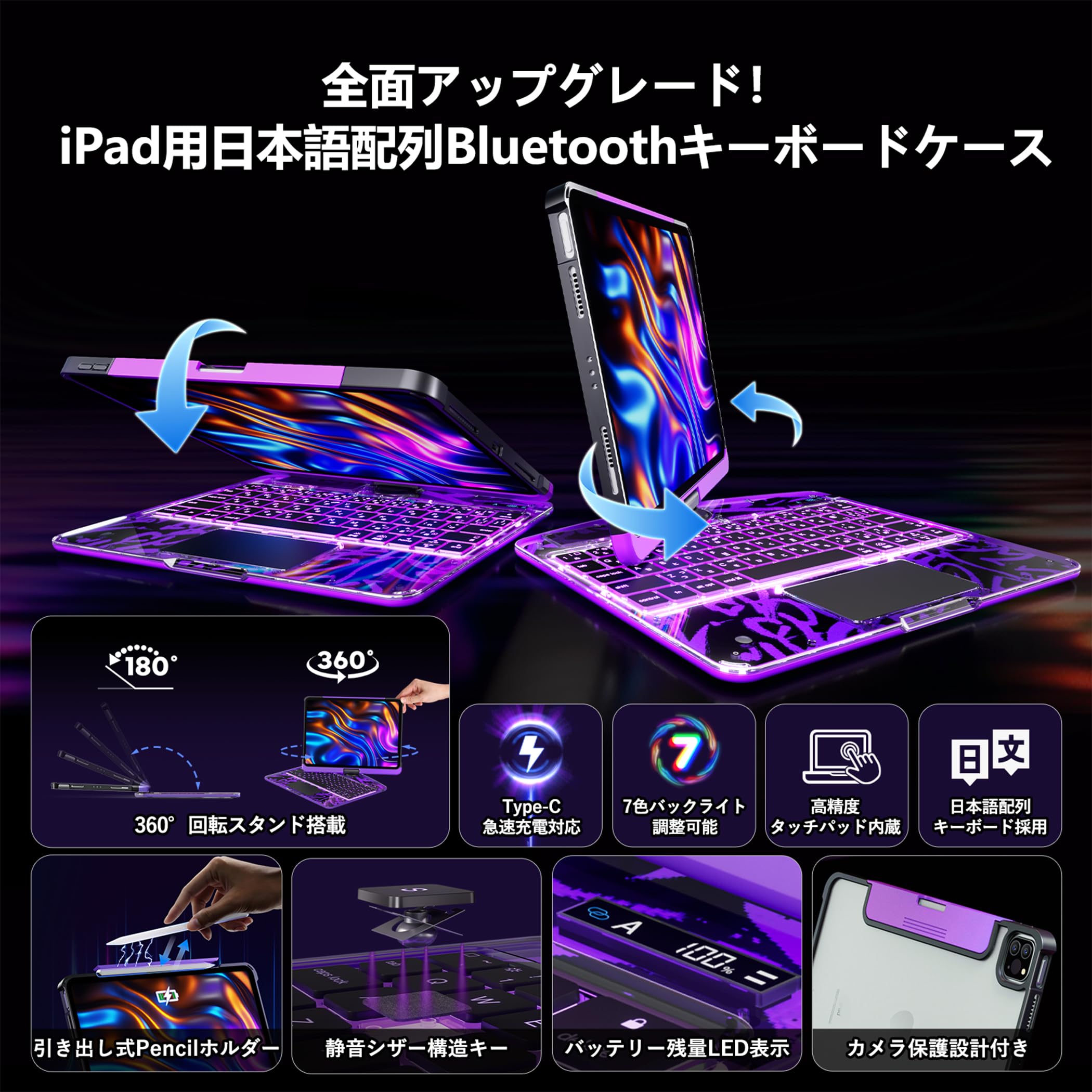 Amazon.co.jp: BJBT ipad Pro 13インチ M4/M5 キーボードケース 対応