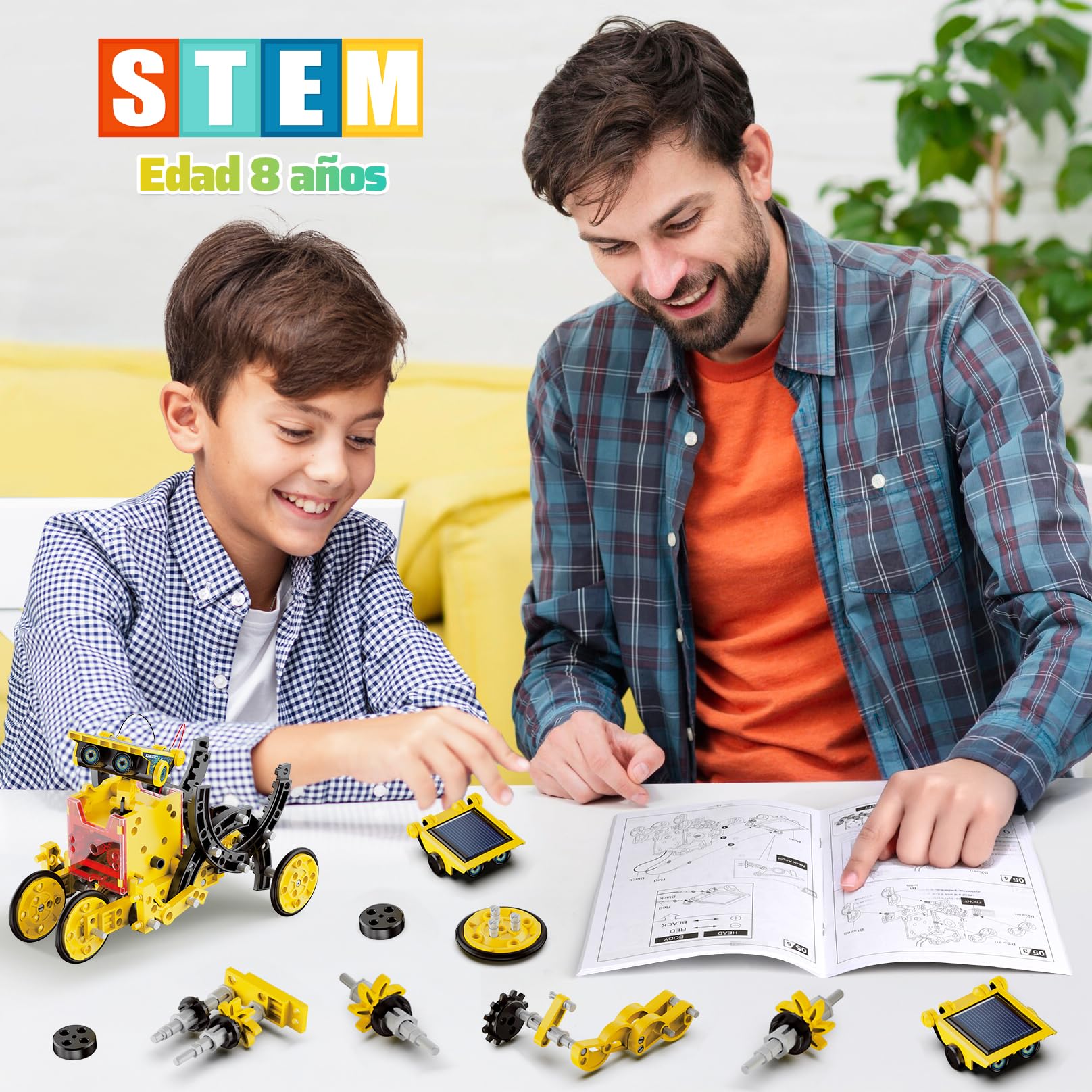 Hot Bee Robot solare per bambini, esperimenti per bambini dai 6 ai 10, regalo ragazzo 8 9 10 11 12 anni, giocattolo da 8 a 12 anni per ragazzi