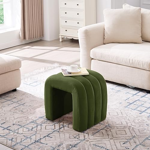 Miniatura 6 de Taburete otomano multifuncional, reposapiés para sofá, taburete de tocador moderno para sala de maquillaje, sala de estar y entrada, taburete