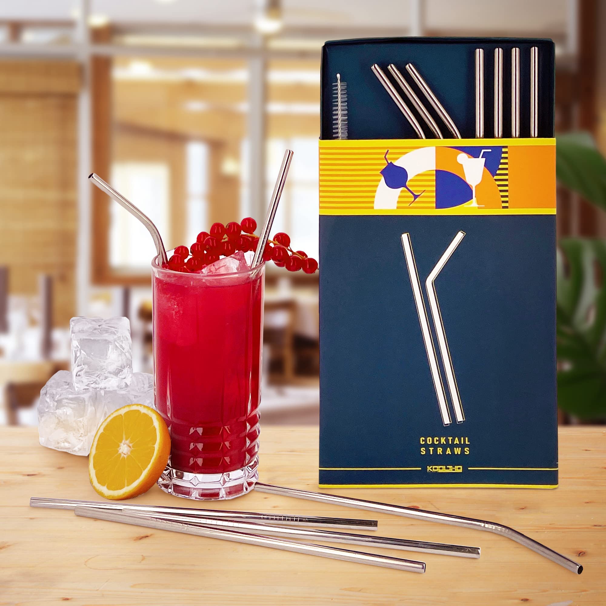 10 Cannucce Metallo Riutilizzabili 11.9cm - Acciaio Inox, Con Spazzola Pulizia, Per Cocktail E Bevande - Foto 11