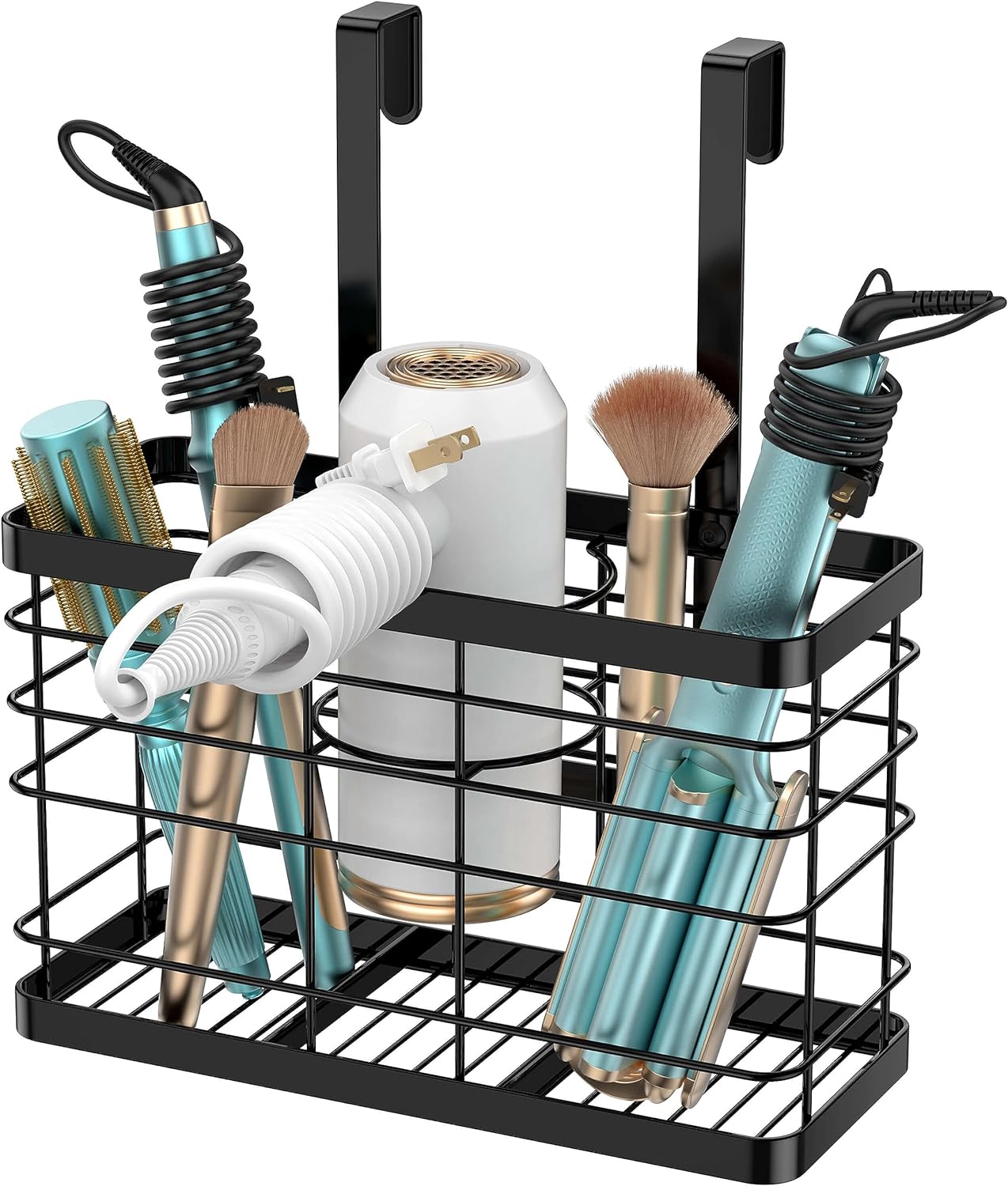 Hair Tool Organizer – Blow Dryer & Hair Dryer Holder Cabinet Door, Bathroom Organizer & Storage Basket for Styling Tools Hair Tool Organizer – Blow Dryer & Hair Dryer Holder Cabinet Door, Bathroom Organizer & Storage Basket for Styling Tools