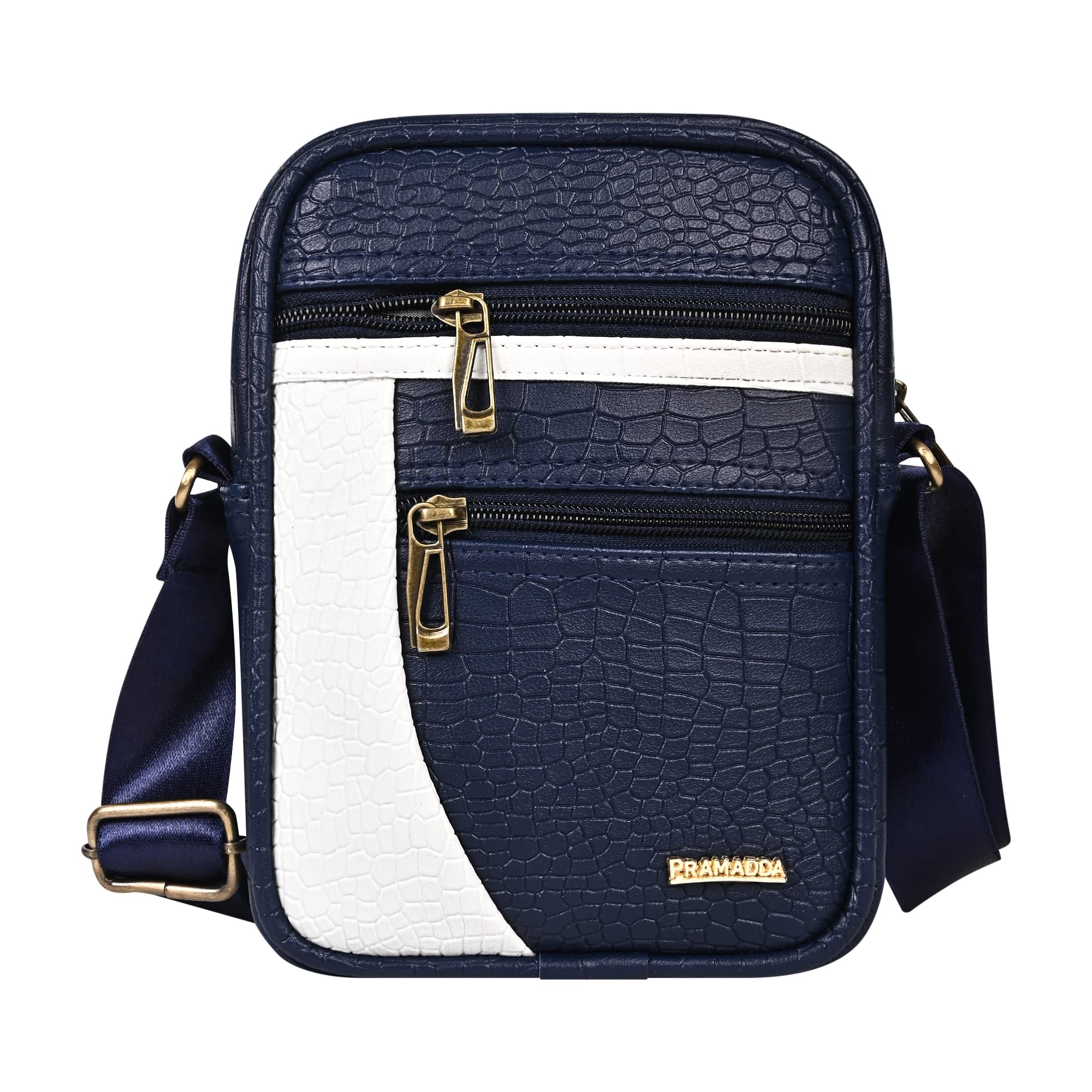 Diablo Luxe Faux Leather Sling Bag For Men Women Travel | Stylish Side Crossbody Shoulder Mobile Messenger Bag | Corporate Gift for Men Employees.-image-42
