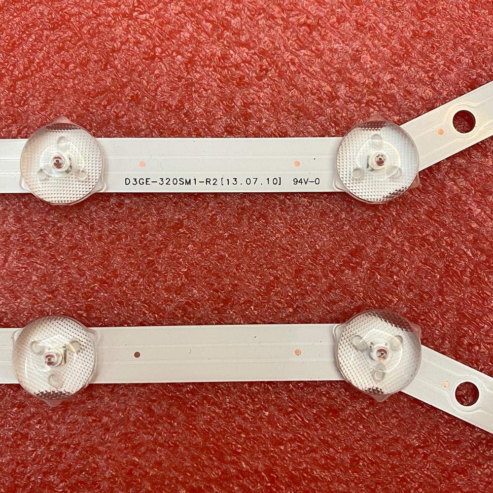 Bande de rétroéclairage LED 12 LED for Samsung UE32EH5037 UE32H5303 UE32EH5005 UE32EH5000 UE32EH5007 UE32EH5020 UE32EH5030 D3GE-320SM1-R2(10pcs for 5 TV)