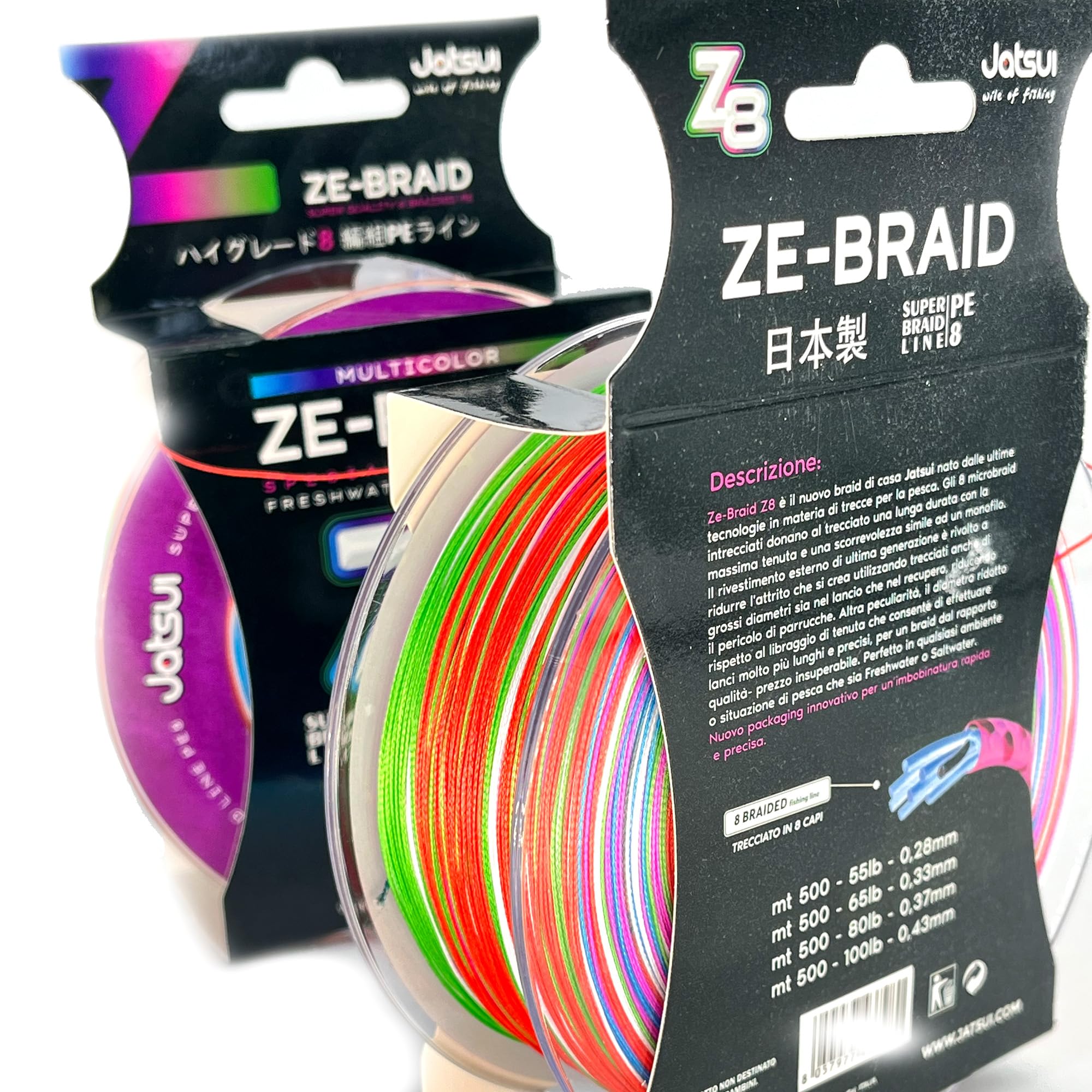 Jatsui Filo Trecciato ZE-BRAID Z8 MULTICOLOR