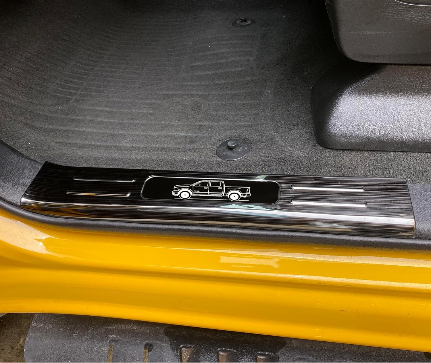 Door Sill Guards for 2019-2024 Ram 1500 Crew Cab & Mega Cab ONLY | Not for Quad Cab or Classic | Stainless Steel Entry Guards - 4Pcs