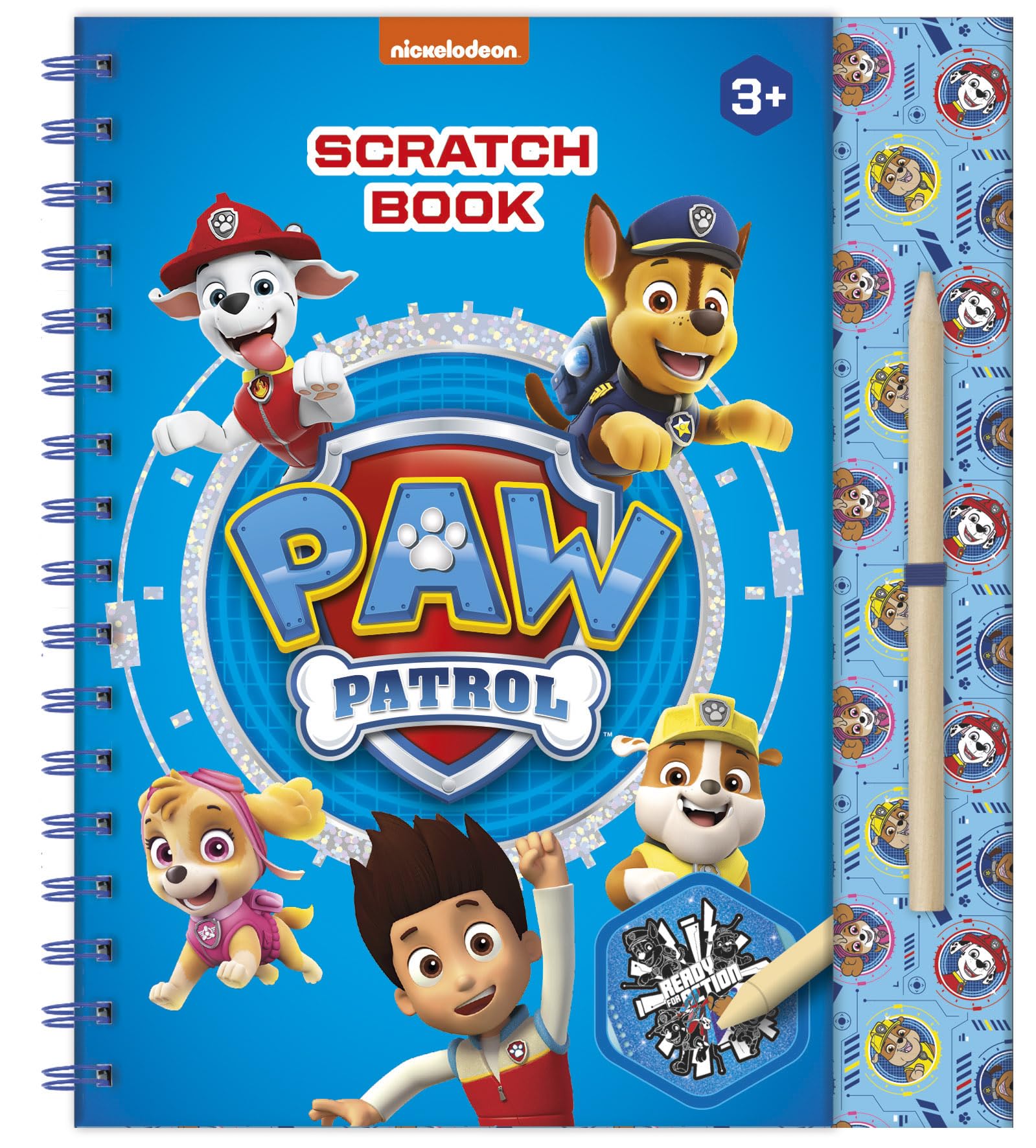 Totum Paw Patrol Scratch Book Childrens Arts & Crafts Creative Activity Dogs from B&Q