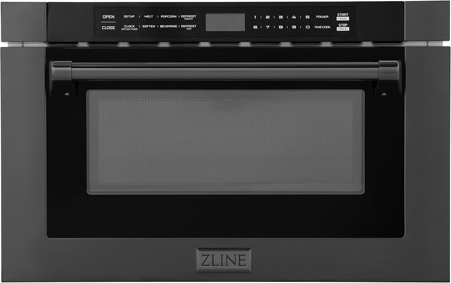 24" 1.2 Cu. Ft. Builtin Microwave Drawer with A Traditional Handle in Black