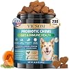 VICSOM Probiotics for Dogs, 200 Dog Probiotics for Gut Health & Skin Comfort- Dog Probiotic Supplements, Digestive Care for All Dog, Dog Probiotic Chews for Dogs, Chicken Flavor