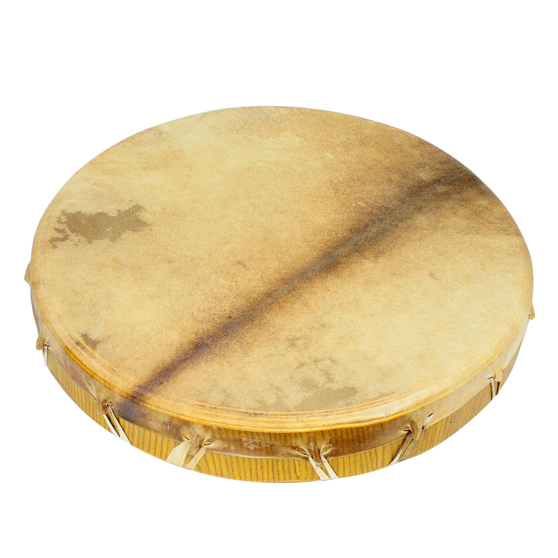 Schamanentrommel Ø 40 cm Rahmentrommel Mehrschichtiger Holzrahmen Rund Ziegenhaut Shaman Drum inklusive Stick