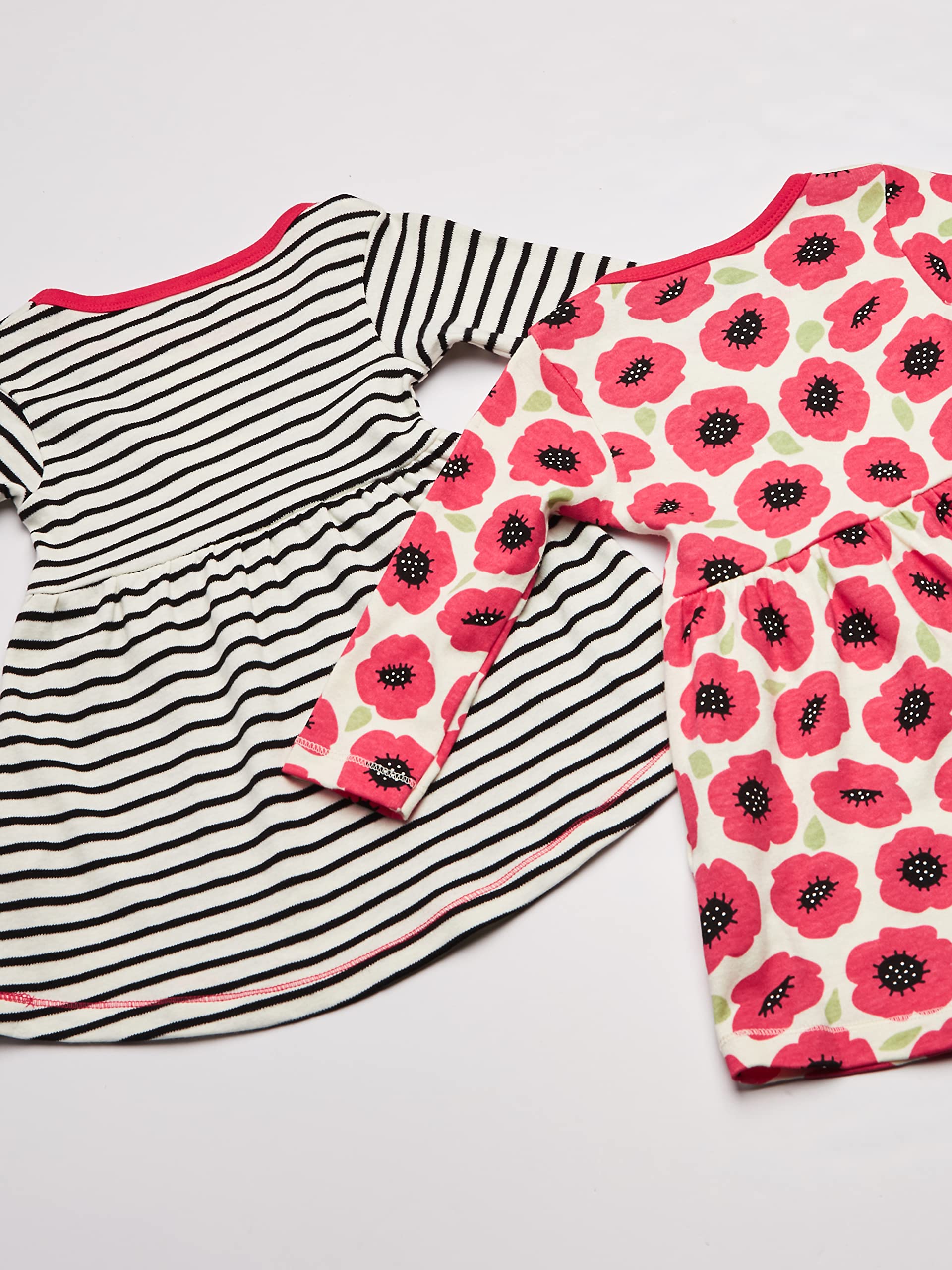 Touched by Nature Mädchen Organic Cotton Dress, 2 Pack, Kleid, Playwear