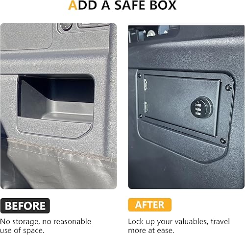 Miniatura 3 de Organizador de almacenamiento para maletero, caja de seguridad compatible con Ford Bronco 2021 2022 2023 2024 2025 Nuevo Ford Bronco 2/4 puertas