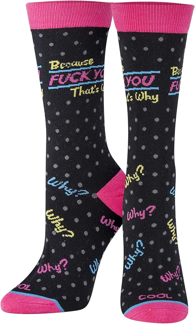 Fuck You That's Why Women's Crew Socks miniatura 2