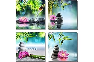 Tranquil Sanctuary of Bamboo: Nature-Inspired Zen Canvas Art
