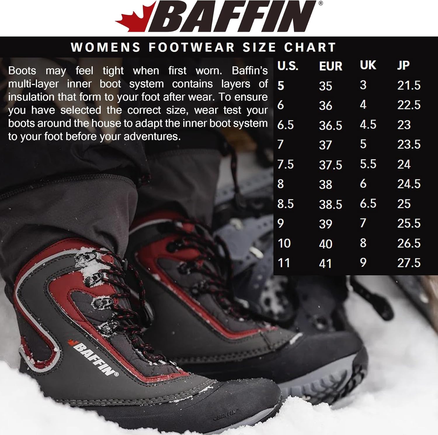 Baffin Women's FLARE Tall Waterproof Insulated Lightweight Tundra-Rated Slip-Resistant Cold Weather Winter Snow Boots