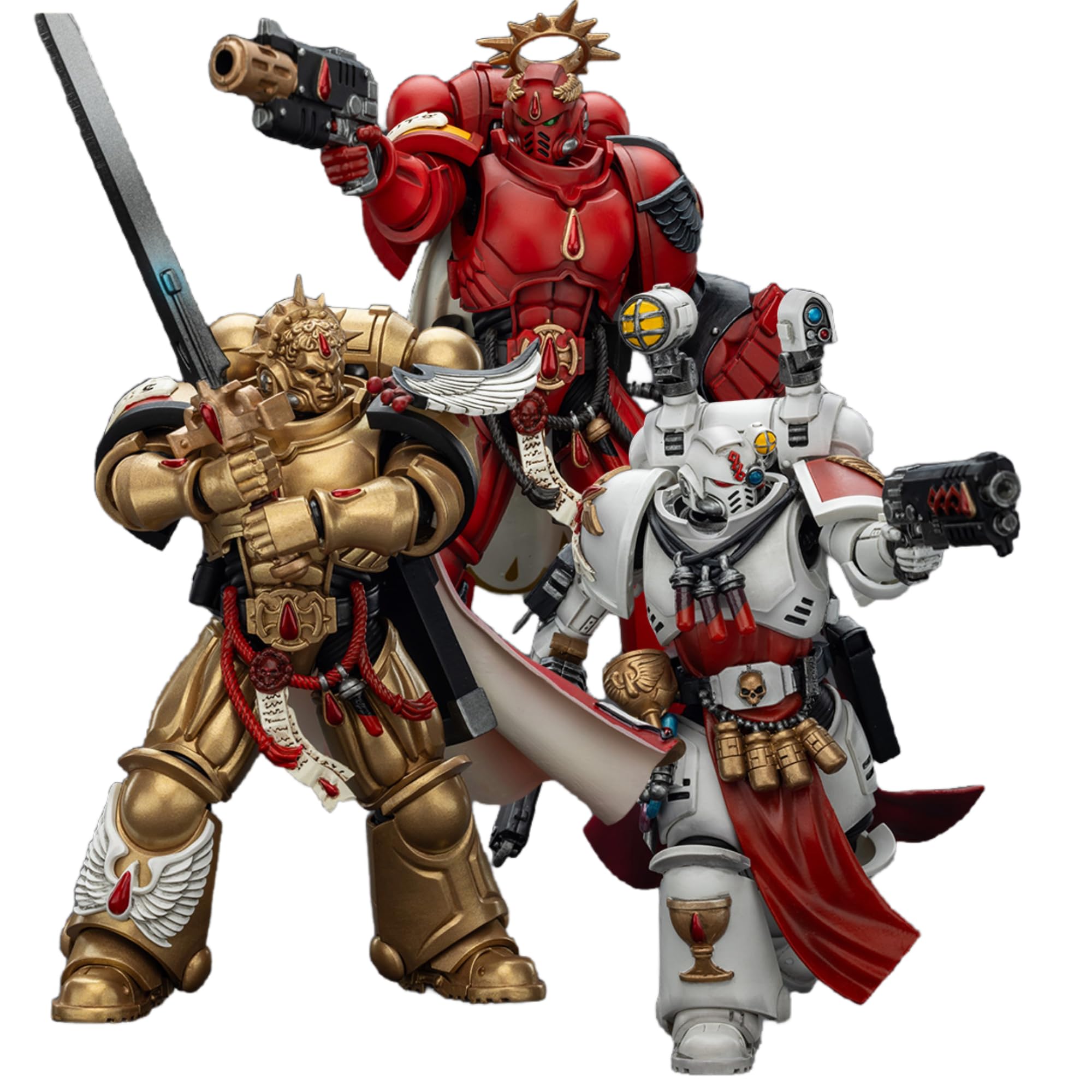 JOYTOY Warhammer 40 k figurka 1/18, krwawe anioły, zestaw 3 figurek, prezenty kolekcjonerskie, zabawki dla dzieci w wieku 15+ i dorosłych, przedsprzedaż