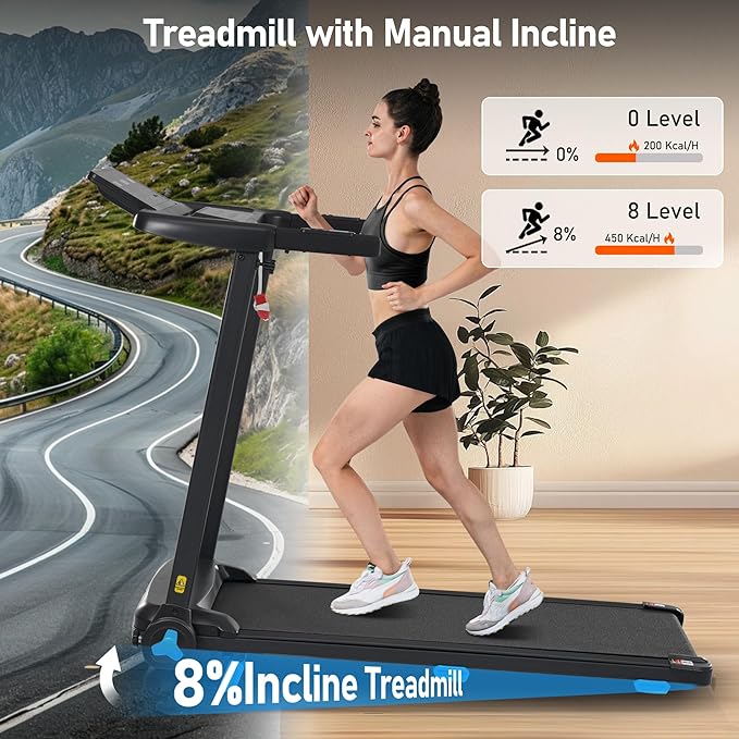 Caminadora Eléctrica Plegable con Inclinación 3 hp Gris miniatura 7