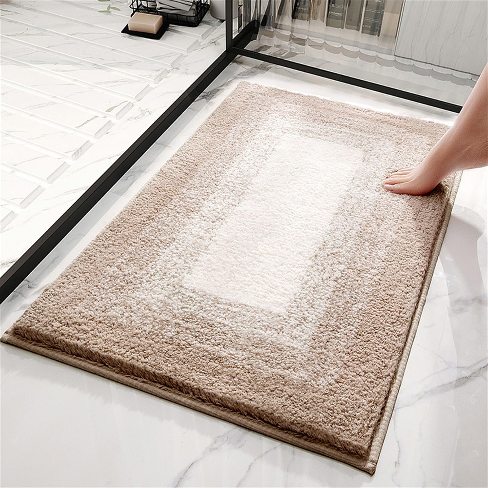Tapis de bain lavable en machine pour baignoire familiale
