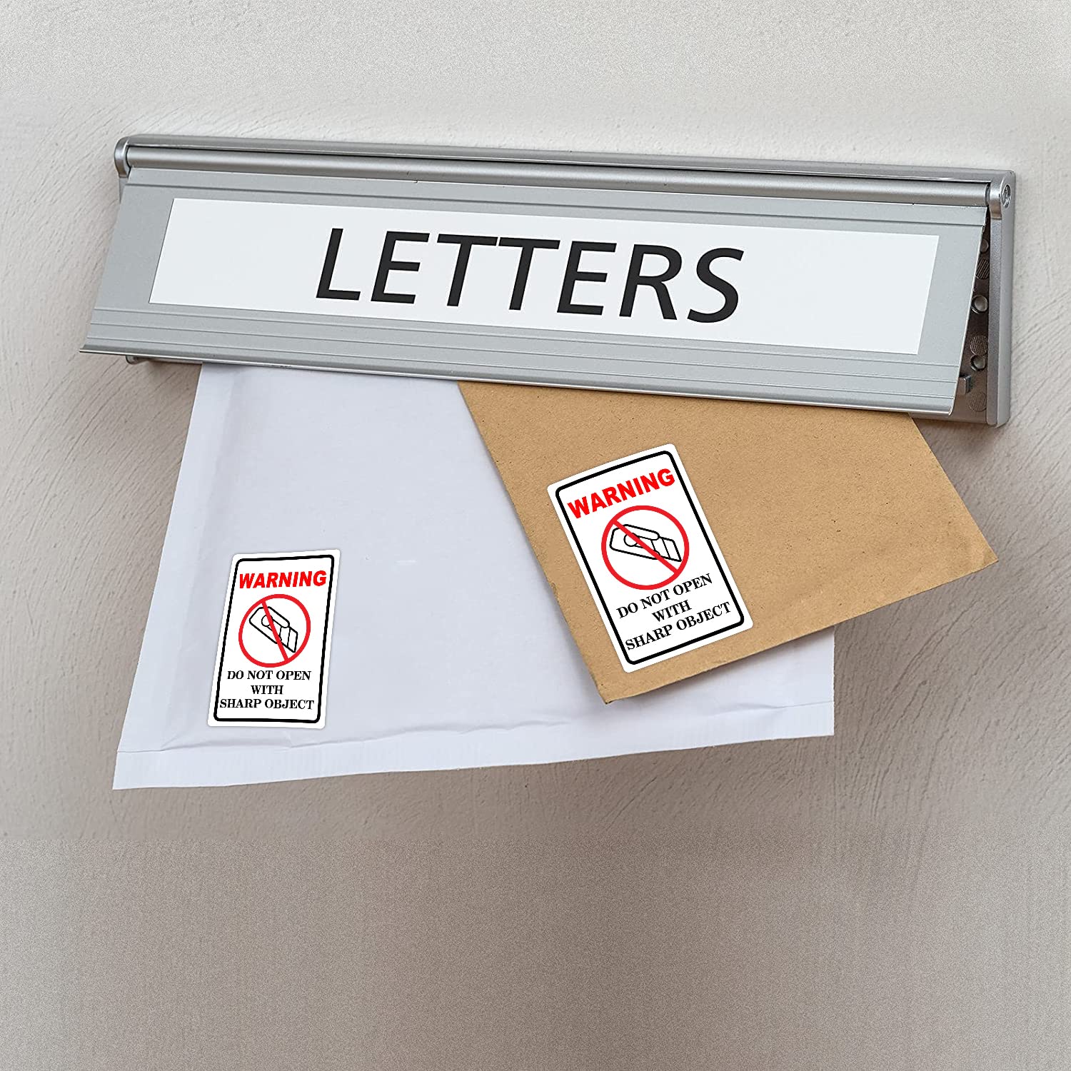 Handle With Care Stickers Sharp Object. Premium Triangle Sticker Sign ...