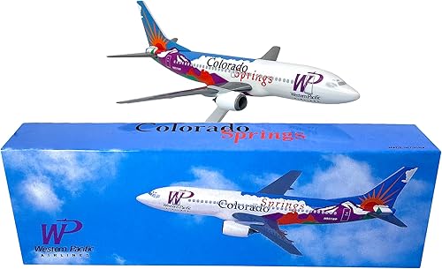 Miniatura 3 de Flight Miniatures Western Pacific Colorado Boeing 737-300 Escala 1:200 - Modelo de avión de plástico a presión - Réplica coleccionable de aviones de