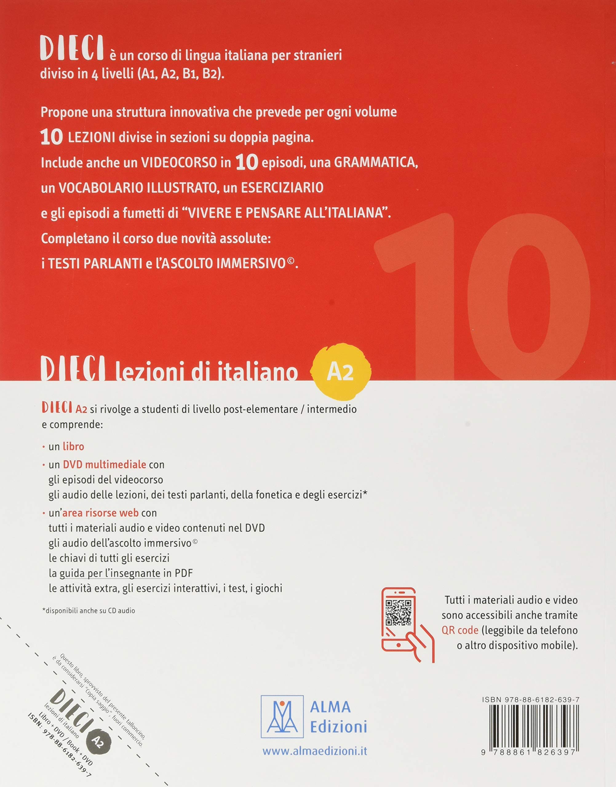 DIECI A2 (LIBRO + EBOOK INTERATTIVO) (ALMA)