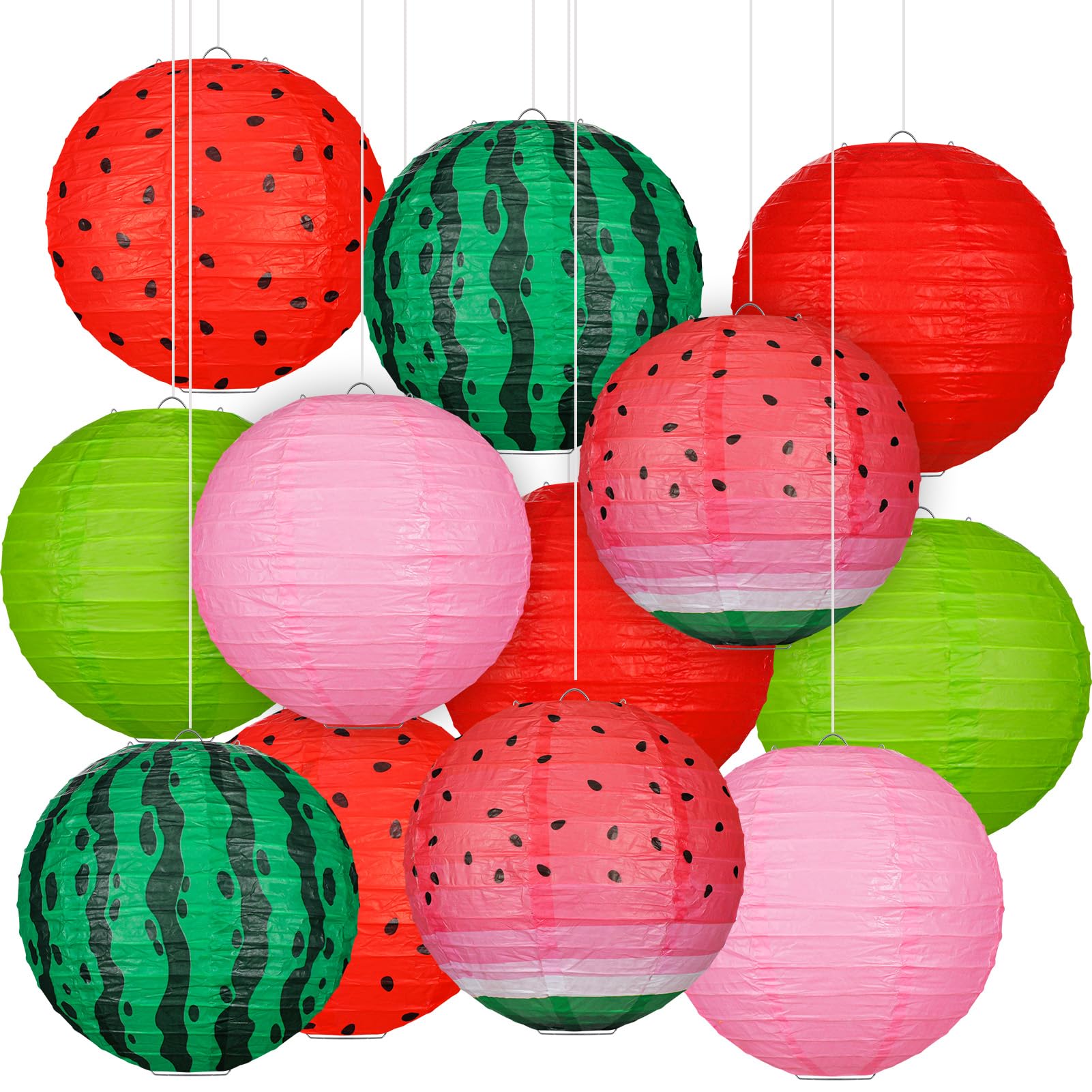Panelee 12 Pcs Watermelon Party Decorations Summer Party Decorations 8 Inch
