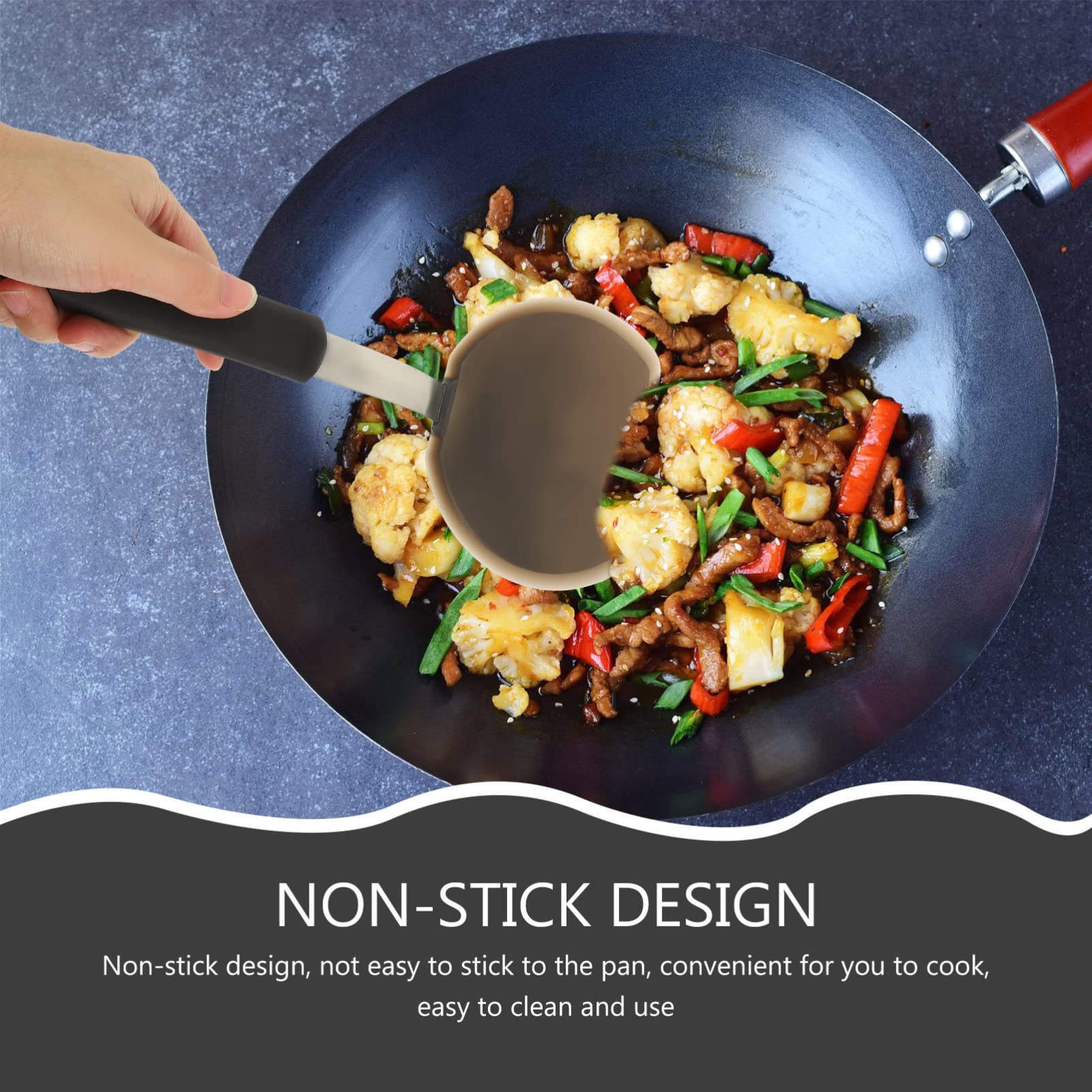 Yardwe 3piezas Espátulas De Silicona Para Cocina De Herramientas Multifuncionales Para Cocinar y Antiadherente Control Óptimo y Fácil Limpieza