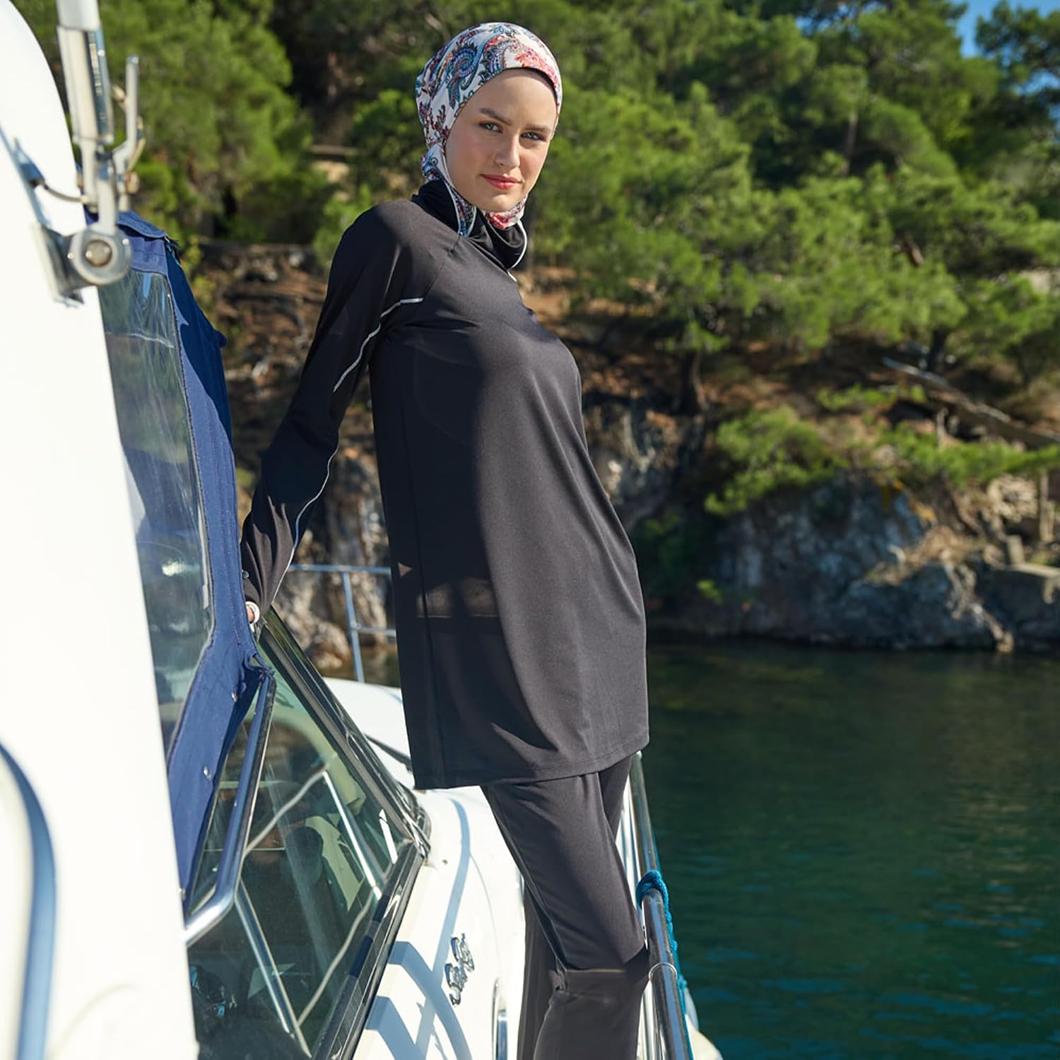 Modest Swimwear for Women 3-Piece Set | Swimsuit Suit Cover Set | Long Sleeve Burkini Set | Full Cover Hijab ​Bathing Suit