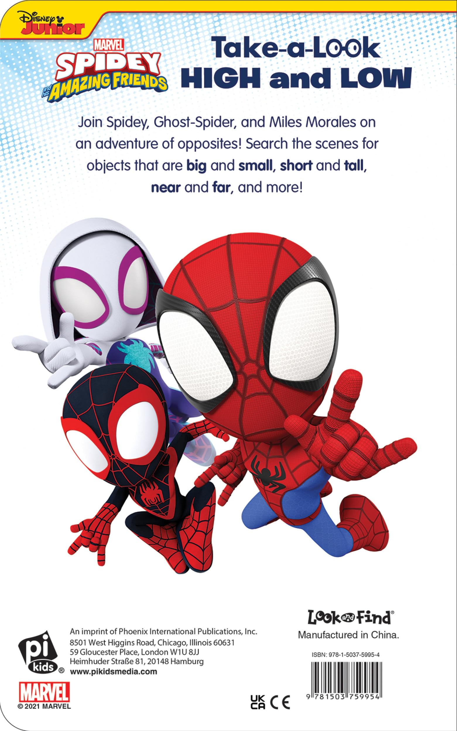 Disney Junior Marvel Spidey and His Amazing Friends: High and Low Take-A-Look Book