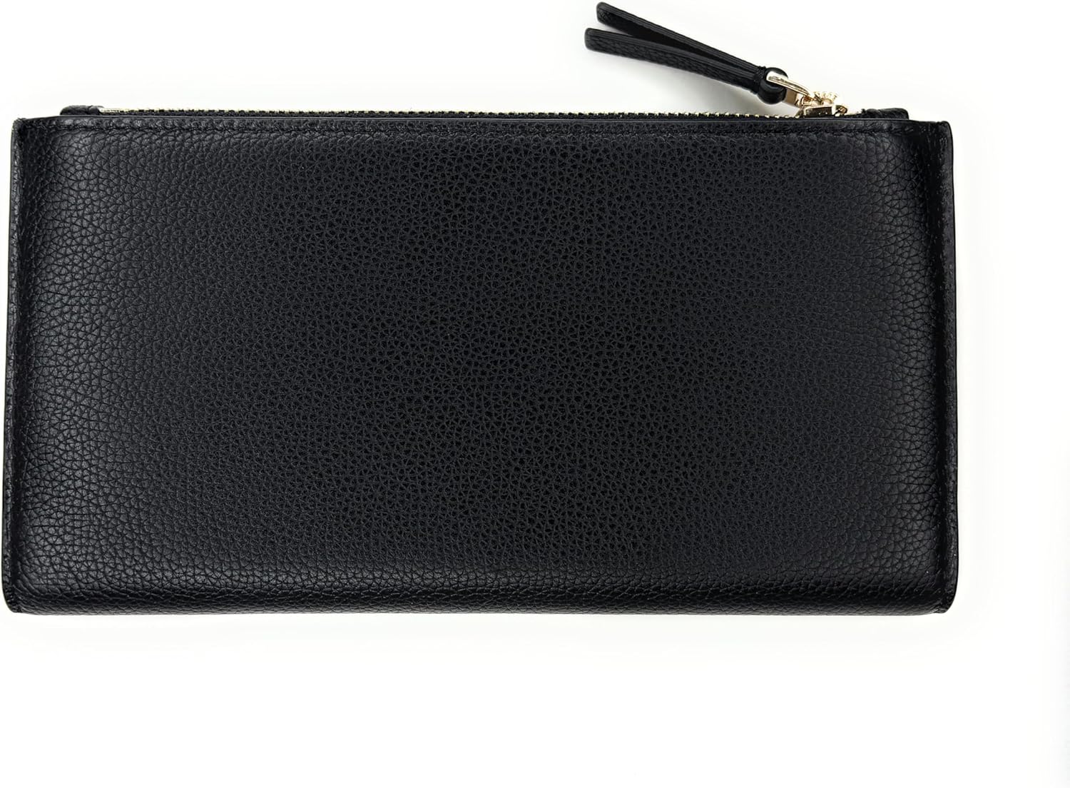 Tory Burch Women's Blake Pebble Leather Slim Wallet (Black) - Image 2