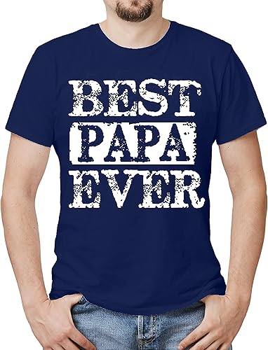 fresh tees Camiseta con texto en inglés Best Papa Ever Camiseta para el Día del Padre Regalos divertidos para marido, papá y abuelo