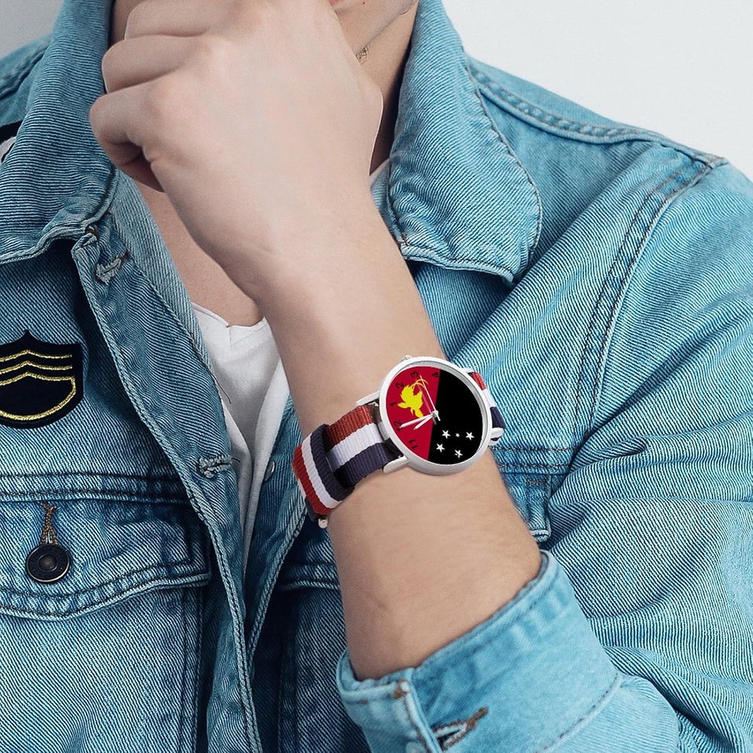 Portugal Flag Wrist Watches,Men and Women Fashion Minimalist Watch