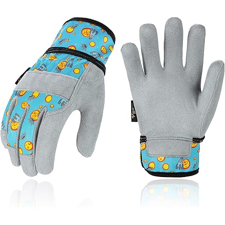 Vgo 1-Pair Age 3-4 Kids Gardening Gloves