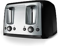BLACK+DECKER 4-Slice Extra Wide Slot Toaster - Bagel & Frozen Buttons, 7 Shade Settings, 1400W, Extra Lift Lever