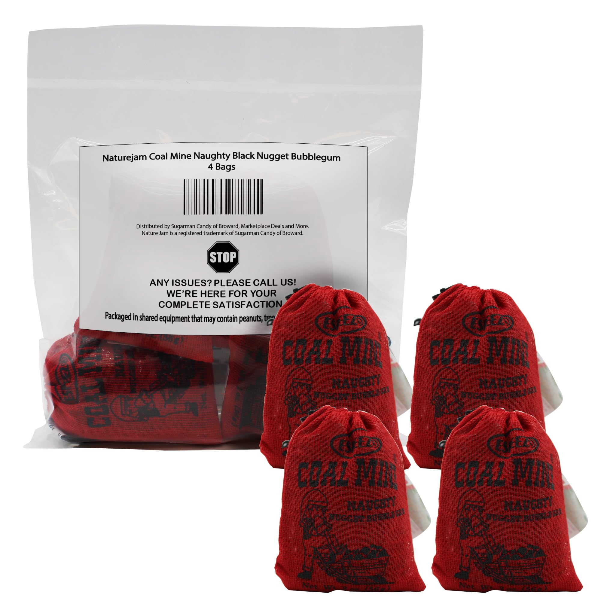 Amazon.com : Naturejam Coal Mine Gum Naughty Black Nugget