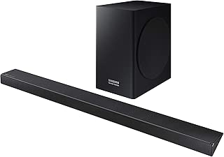 Samsung Harman Kardon 5.1 Soundbar HW-Q60R with Wireless Subwoofer, Samsung Acoustic Beam Technology, Adaptive Sound, Game Mode, 4K Pass-Through with HDR, Bluetooth Compatible, 360-Watts