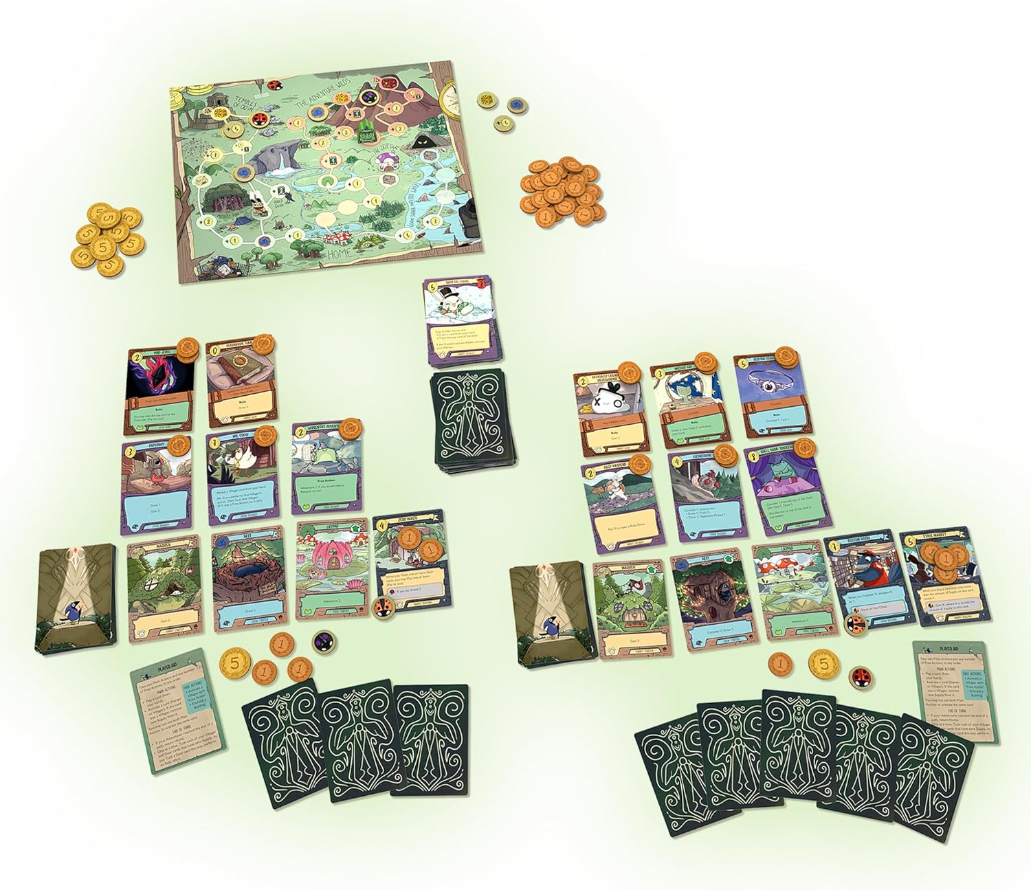 A Wild Venture Board Game - Engine-Building & Adventure Strategy Game, Whimsical Fantasy World with 100+ Unique Cards, Fast-Paced Gameplay for Kids & Adults, Ages 10+, 2 Players, 40-60 Min Playtime