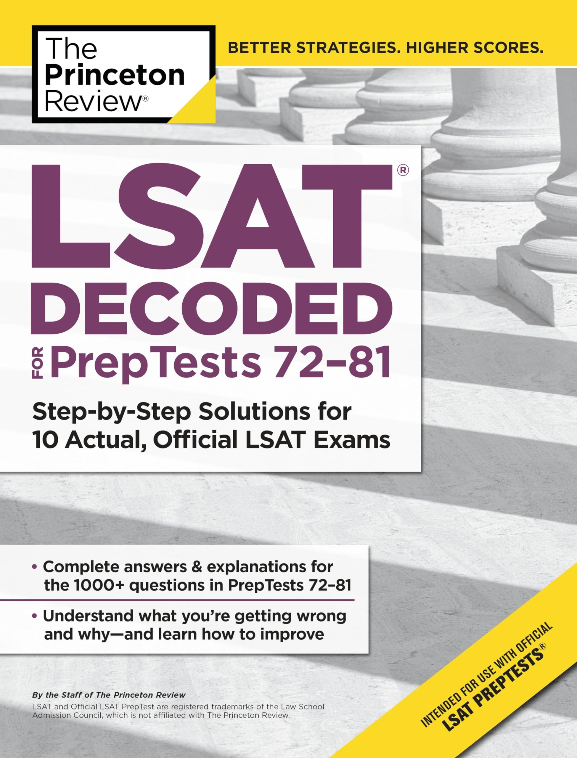 Buy LSAT Decoded (PrepTests 72-81): Step-by-Step Solutions for 10 Actual, Official LSAT Exams (Graduate School Test Preparation): Step-by-Step Solutions for the 10 Most Recent Actual, Official LSAT Exams — BookShops.in