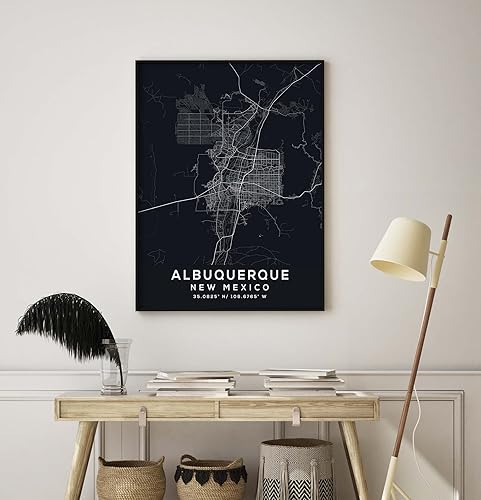 Miniatura 8 de Map of Albuquerque, New Mexico, Evening (36x48)