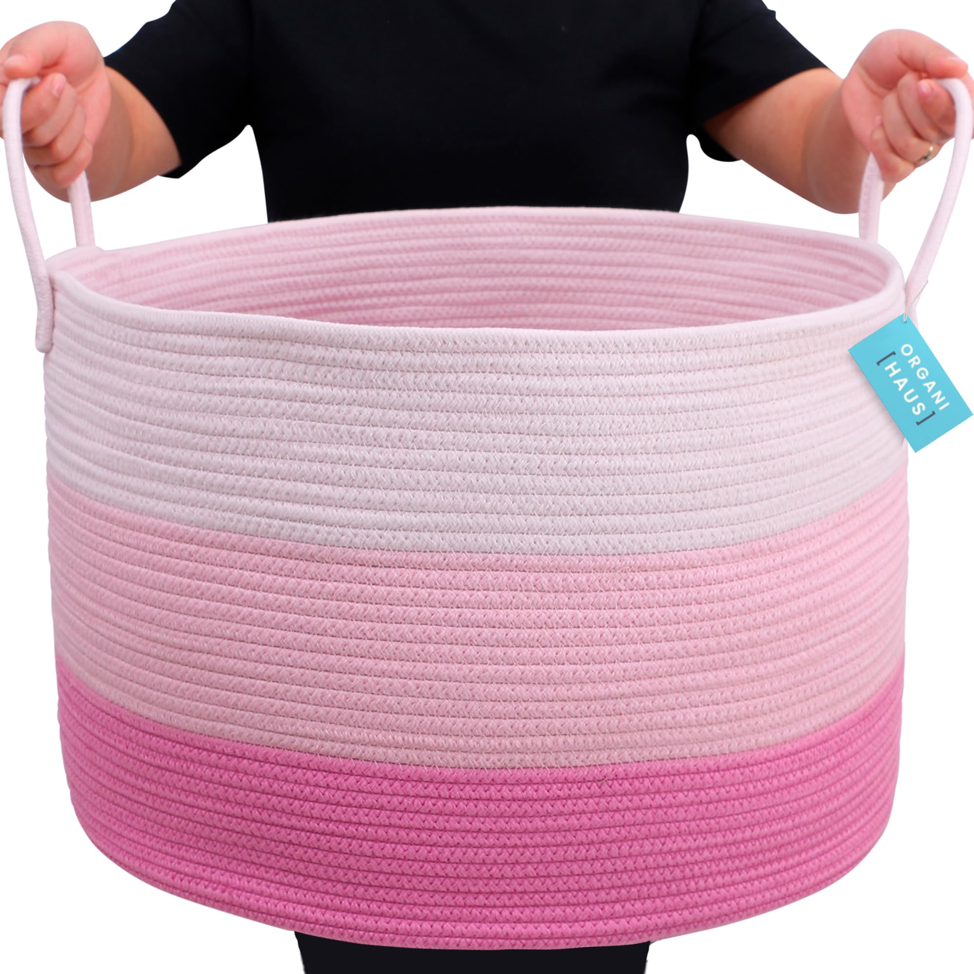 This Kids Cottage Woven Storage Basket is so sweet & great for storing toys in style