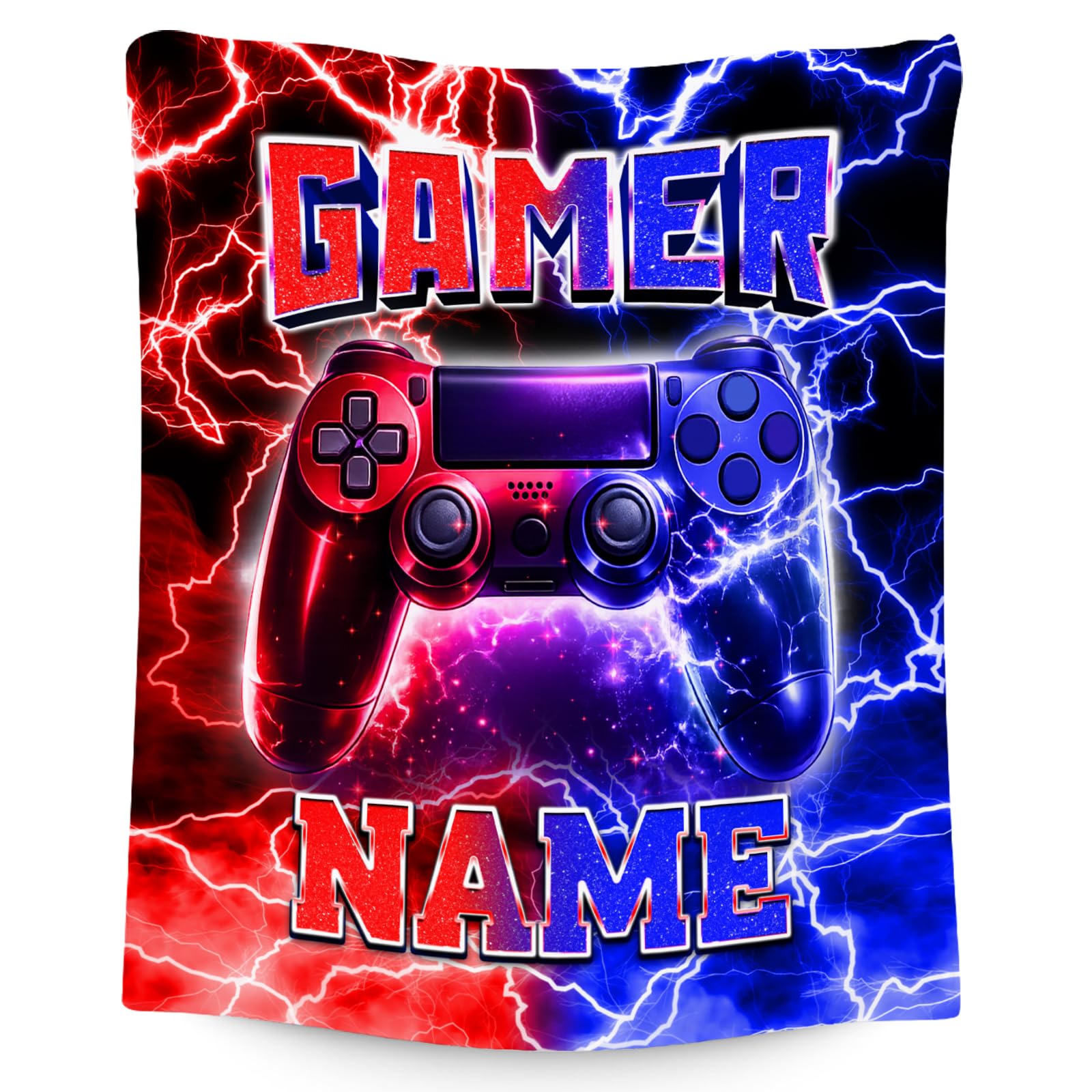 UNIKITTY Gaming Blanket for Boys, Personalized Game Gifts for Kids Teens | 4 Sizes, Warm…