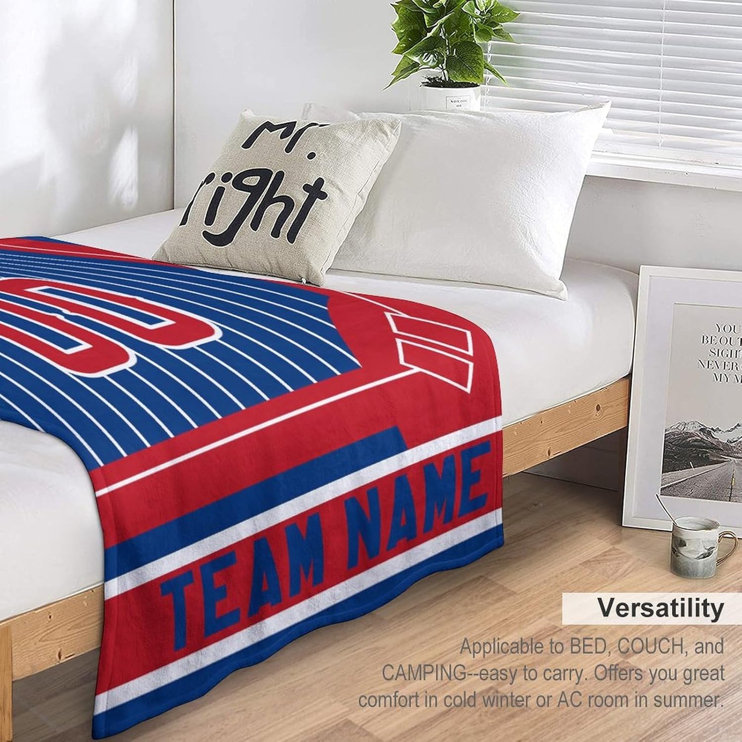 Custom Baseball Throw Blanket Personalized City Baseball Field Soft Flannel Blanket Design Team Name Number Blanket for Baseball Fans Men Women Youth 40"X30",50"X40",60"X50",80"X60"
