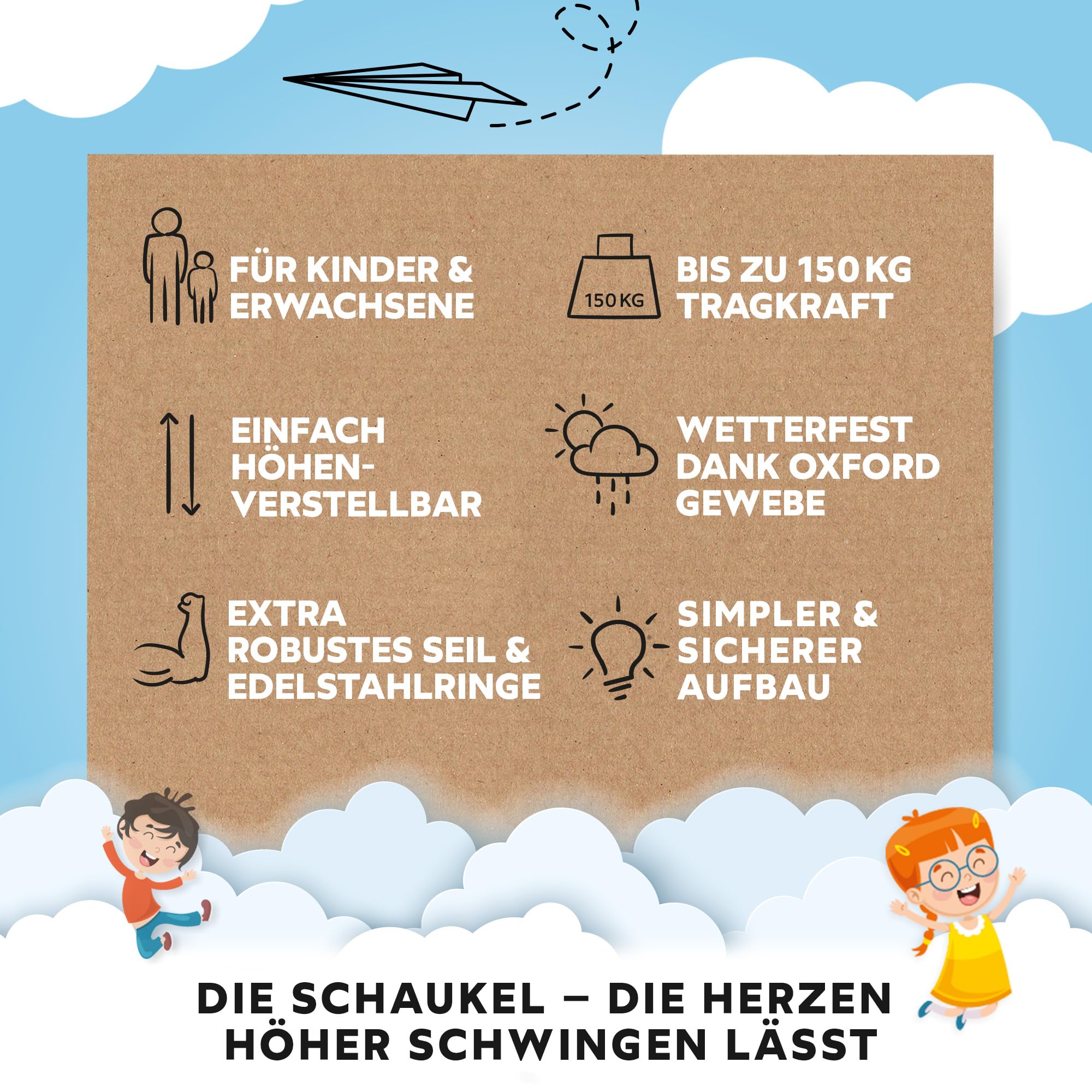 GO!elements Nestschaukel Outdoor | Kinderschaukel oder Gartenschaukel | Höhenverstellbare Schaukel für Kinder & Erwachsene (Familienschaukel) bis 150 KG belastbar | Größe: ø 100cm, Farbe: Grün