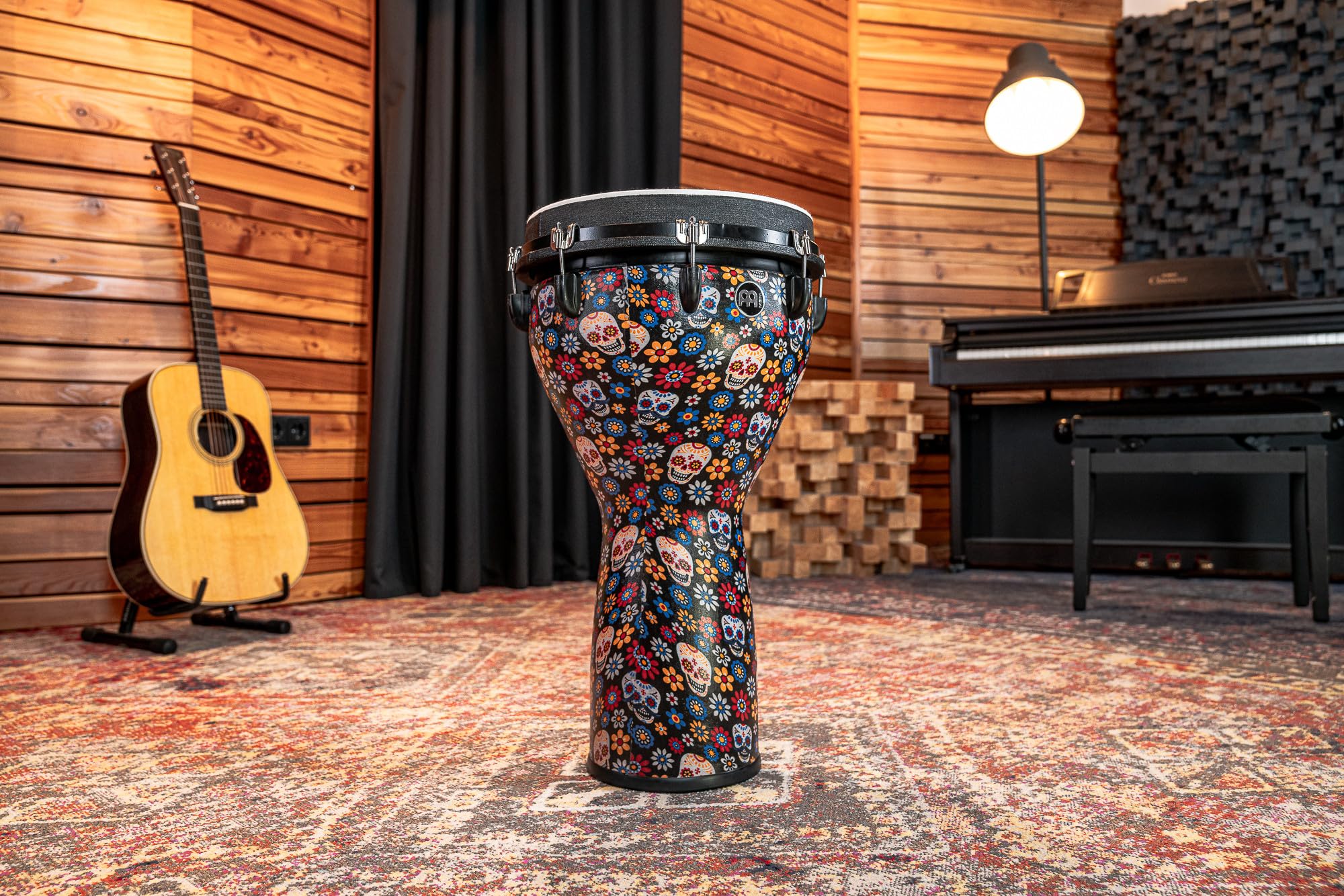 Meinl Percussion 14" Jumbo Djembe, Day Of The Dead
