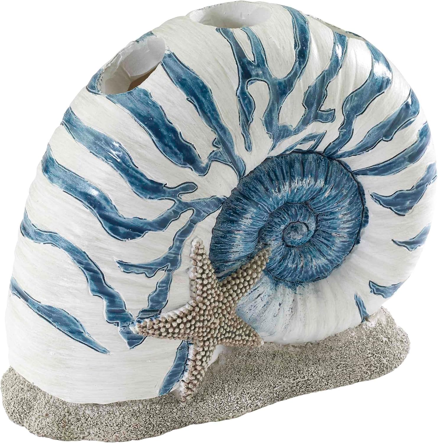 Avanti Linens – Bathroom Accessory, Resin Countertop Accessories, Oceanscape Inspired Bathroom Decor (Blue Lagoon Collection)