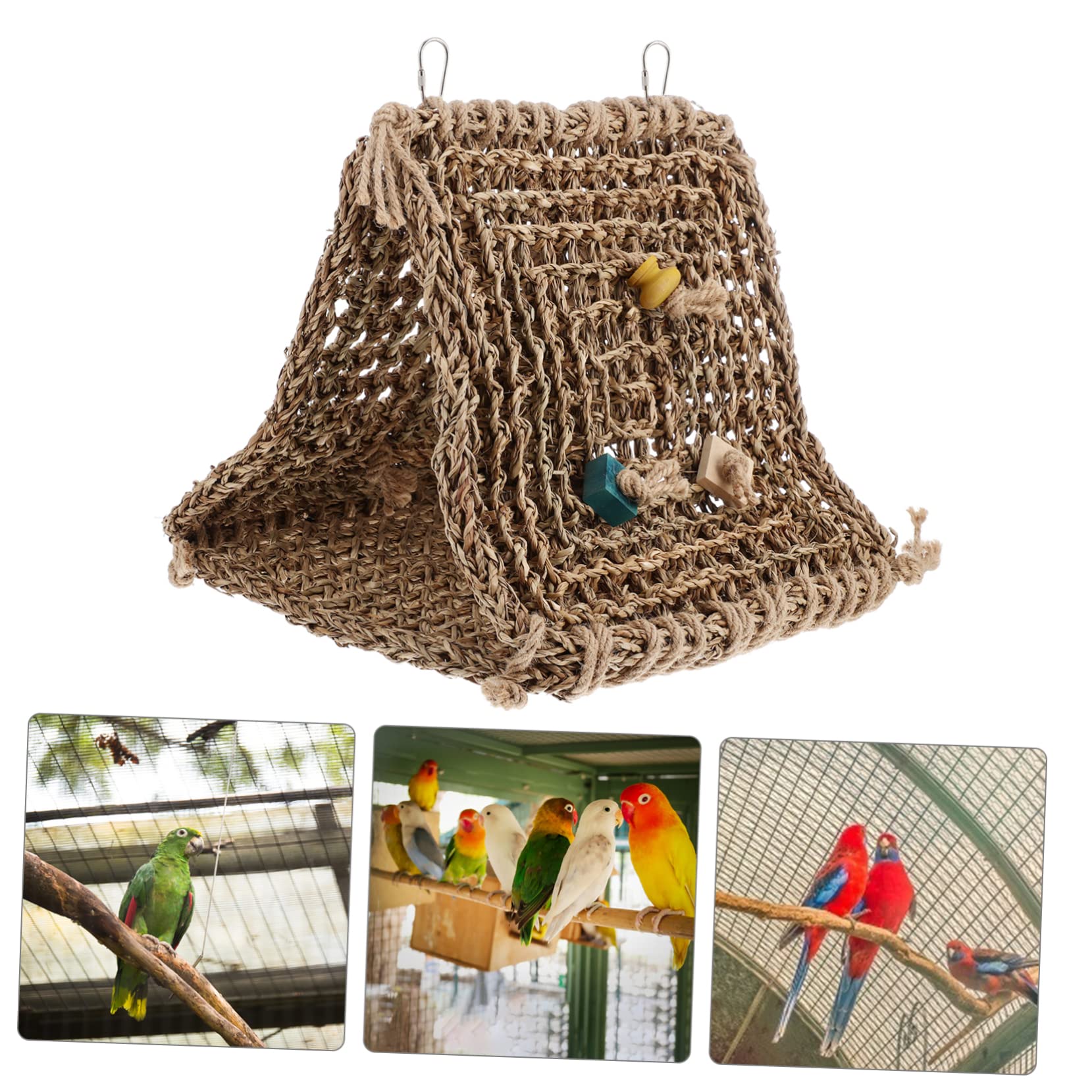 SUPVOX Hamac Suspendu pour Oiseaux Nichoir pour Perroquet Abri de Cage Maison pour Oiseaux Lit de Perroquet Plusieurs Styles
