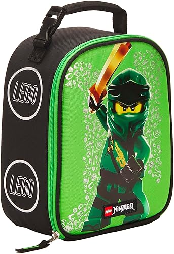 LEGO NINJAGO - Lonchera térmica suave y reutilizable, contenedor de comida para niños y niñas, perfecto para la escuela o viajes, bolsa de comida
