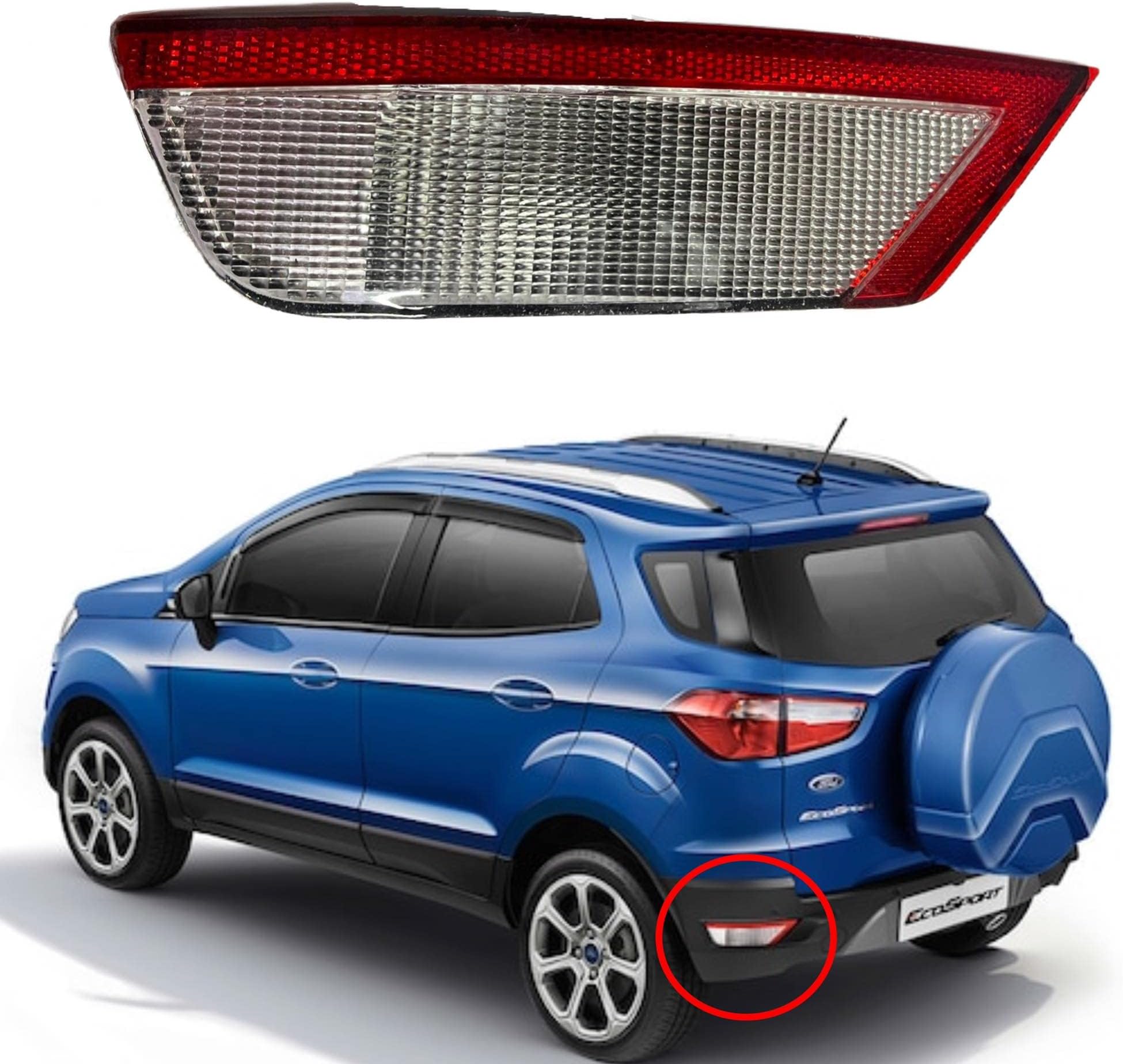 K D Rear Bumper light for Ford Ecosport (Left/Passenger Side) | Halogen |For car